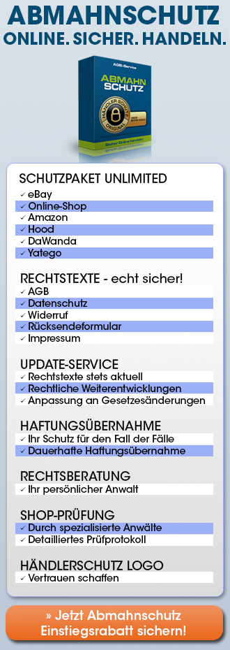 Händlerschutz Schutzpaket