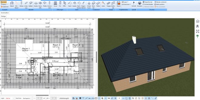 Grundriss planen mit 3D CAD Architektursoftware